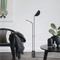 Metal Marble Sector LED Floor Lamp Living Room for Modern and Simple