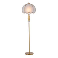 Brass Glass Lampshade LED Floor Lamp / Table Lamp for Nordic and Modern