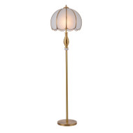 JULIANNE Brass Floor Lamp / Table Lamp for Living Room, Bedroom & Study - European Style 