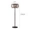  Glass Lampshade Metal Marble LED Floor Lamp for American and Vintage