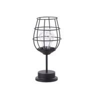 PIQUET Metal Table Lamp / Night Light for Leisure Area, Bedroom & Cafe -  Vintage Style