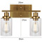 Glass Lampshade Metal LED Wall Light for American and Modern