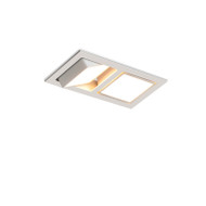 LED Embedded Square Nordic Grid Lamp Three Heads Single Head Double Head