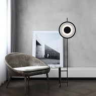 Metal Lampshade Marble LED Floor Lamp Living Room for Modern