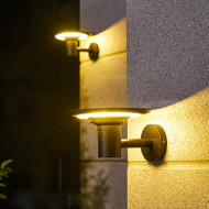 Aluminum Acrylic Waterproof Solar Energy LED Outdoor Wall Light for Modern