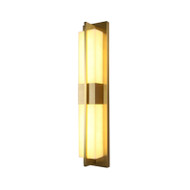 Synthetic Marble Brass Waterproof LED Outdoor Wall Light for New Chinese