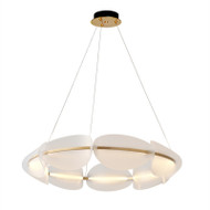 Modern Brass Light Luxury Bedroom Study Acrylic Petal Lamp