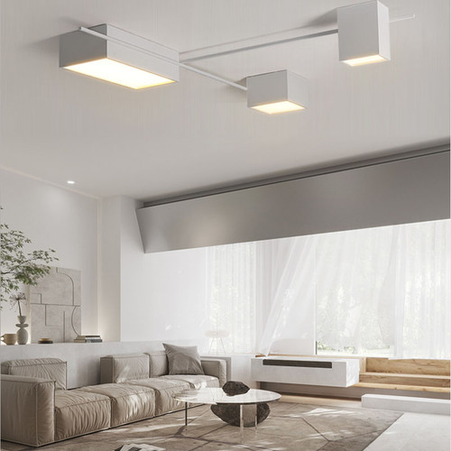 Aluminum Acrylic Geometric Creative LED Ceiling Light for Modern