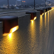 ABS Plastic Solar LED Garden Light Railing Decorative Light Waterproof