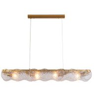 Espoir Glass Water Wave Pendant Light Post-Modern Style 