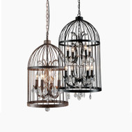 Henry Metal Cage Pendant Light American and Vintage
