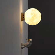 Metal Resin Glass LED Wall Light Planet Light Children's Bedroom for Modern
