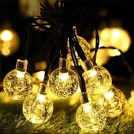 Solar Outdoor LED Bubble Ball String Light Garden Light