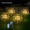 Outdoor Waterproof LED Solar Fireworks Lights Star Light String Park Landscape Garden Courtyard