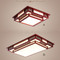 Wood Acrylic Ceiling Light Living Room Study for New Chinese