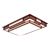 Wood Acrylic Ceiling Light Living Room Study for New Chinese