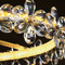Metal Crystal Flower LED Ceiling Lamp Bedroom for Nordic and Modern