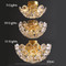 All Copper Crystal LED Ceiling Light Bedroom for Modern and Nordic