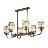 ANNETTE Crystal Chandelier Light for Bedroom, Living Room & Dining Room - Modern Style