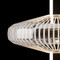 Glass Wrought Iron Pendant Light LED Frisbee Shape for Modern (10510) 