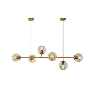 PIQUET Glass Magic Bean Chandelier Light for Study, Bedroom & Dining – Minimalist Style