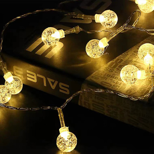Sylvia PVC LED String Lights Ball Beads Decorative Lights for Modern