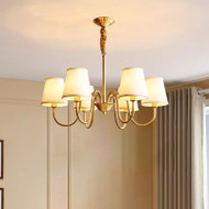 Ayla Brass Branch Support Chandelier American Style