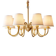 AYLA Brass Chandelier for Leisure Area, Living Room & Dining Room - American Style