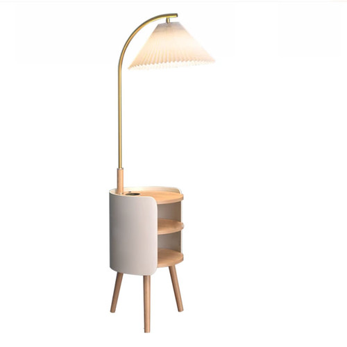 Almeta Floor Lamp with Shelf Nordic Style