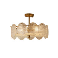 HEIDI Glass Ceiling Light for Living Room & Dining Room - American Style