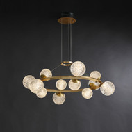 HENEY Copper Chandelier Light for Leisure Area, Living Room & Dining - Nordic Style
