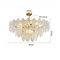 Fleur Glass Chandelier Lamp for Bedroom & Dining Room - Modern Style