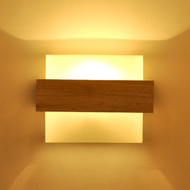 ASA Solid Wood Wall Lamp for Living Room & Bedroom - Japanese Style