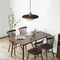 RIKU Iron LED Pendant Light for Study, Living Room & Dining - Japanese Style