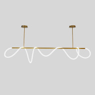 ADELINE Metal Strip Pendant Light for Kitchen Island, Living Room & Dining Room - Nordic Style
