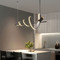 LAURETTE Dimmable Aluminum Silica Gel Pendant Light for Study, Living Room & Dining - Modern Style
