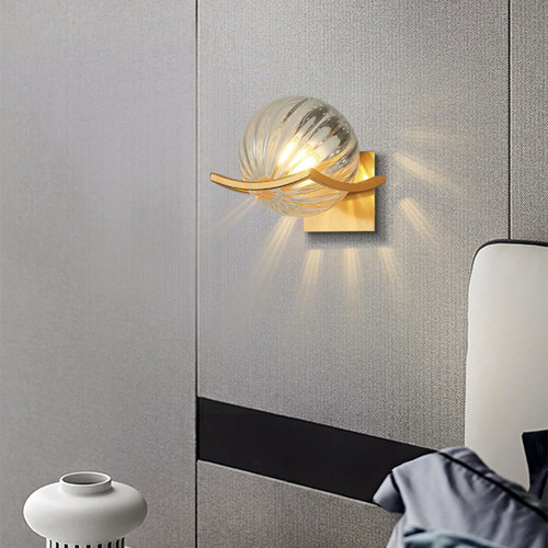 AURIA Glass Wall Light for Leisure Area, Living Room & Dining - Modern Style