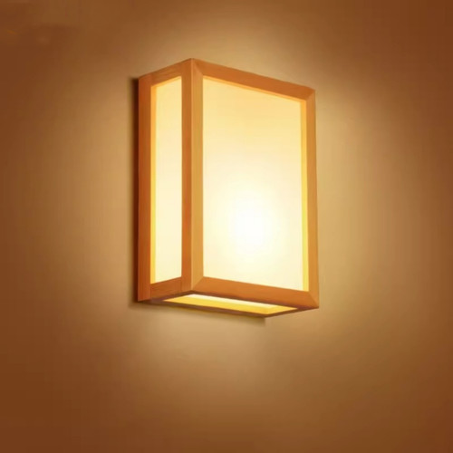 TAKUMA Wooden Wall Light for Study, Bedroom & Balcony - Japanese Style