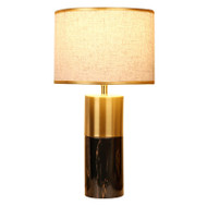 BURKE Cloth Table Lamp for Study, Living Room & Bedroom - Modern Style