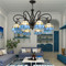 SAVOIR Metallic Chandelier Light for Living Room, Bedroom & Dining - American Style