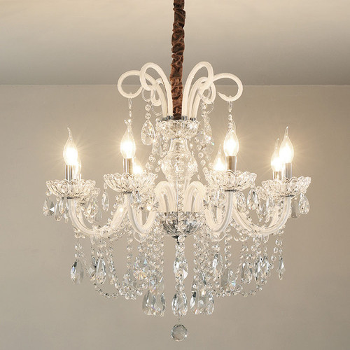 GENEVIEVE Crystal Chandelier Light for Living Room, Bedroom & Dining - European Style