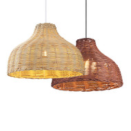 EDITH Rattan Pendant Light for Living Room, Bedroom & Dining - Pastoral Style