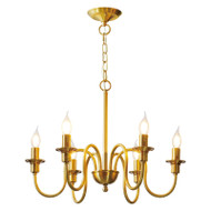 MARYANNE Brass Chandelier Light for Study, Living Room & Dining - American Style 