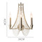 SOPHIA K9 Crystal Wall Light for Leisure Area, Living Room & Dining- American Style