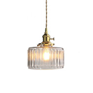 THEDA Glass Pendant Light for Living Room, Bedroom & Dining - Retro Style