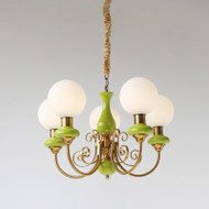 MEADOW Iron Chandelier Light for Living Room & Dining - American Style