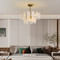 MADELINE Glass  Iron Chandelier  for Bedroom, Living Room & Study - Modern Style