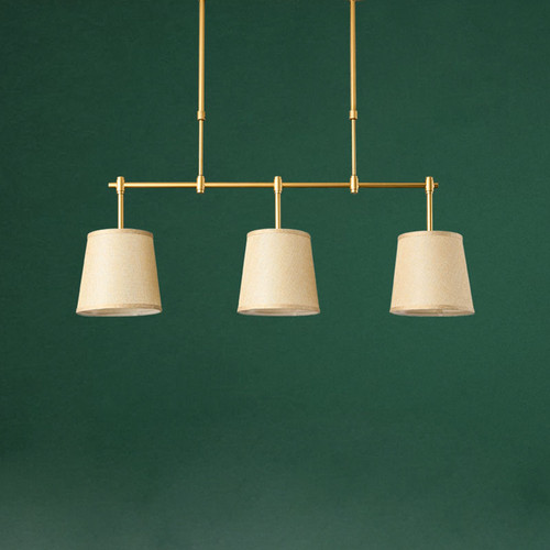 GRAHAM Cloth Iron Chandelier Light for Study, Bedroom & Living Room - Modern Style