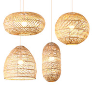 FAYE Rattan Pendant Light for Bedroom, Living Room & Dining - Pastoral Style