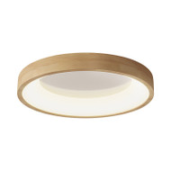 KIRK Dimmable Wood Circular Ceiling Light for Bedroom, Living Room & Dining - Modern Style